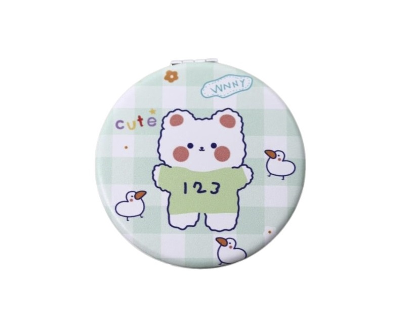 Зеркало косметическое настольное iLikeGift Bear duСks green 23 х 16 х 2 см 312₽