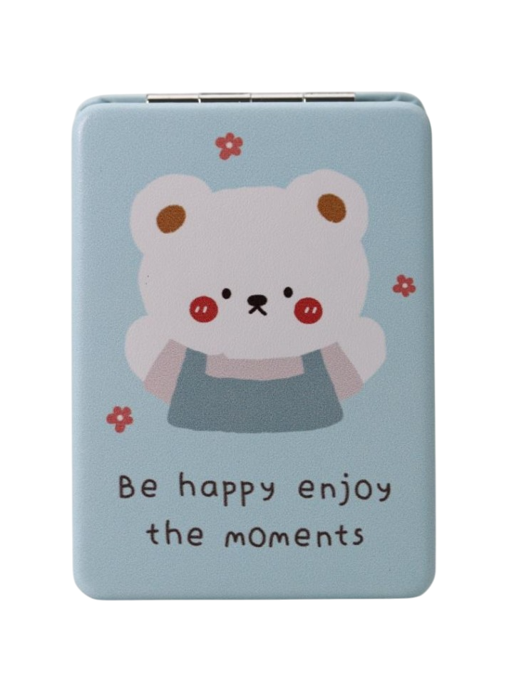 Зеркало карманное iLikeGift Be happy enjoy the moment 8 х 6 х 1 см