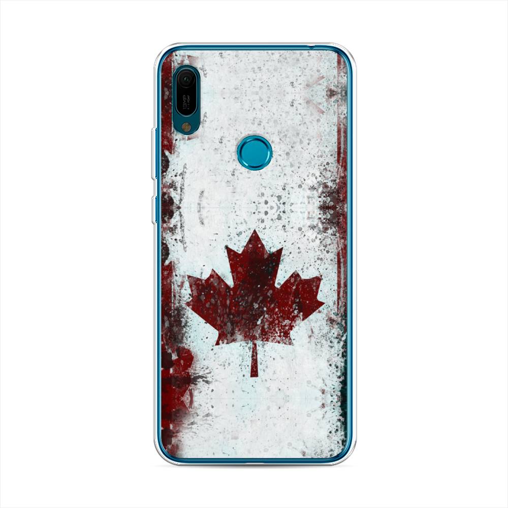 

Чехол Awog на Huawei Y6 2019 "Канада", Белый;красный;черный, 68650-5