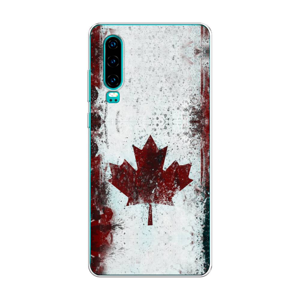 

Чехол Awog на Huawei P30 "Канада", Белый;красный;черный, 68550-5
