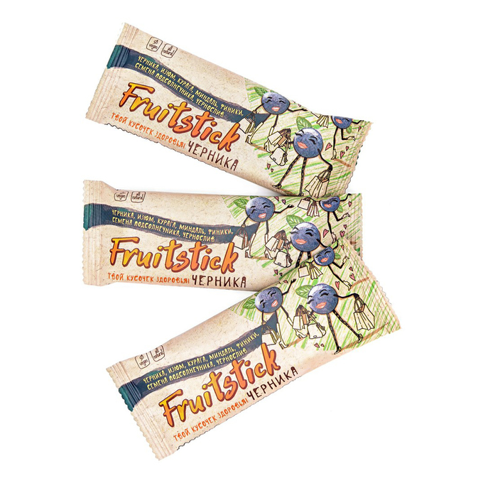 фото Батончик fruitstick черника из орехов и сухофруктов 40 г nobrand