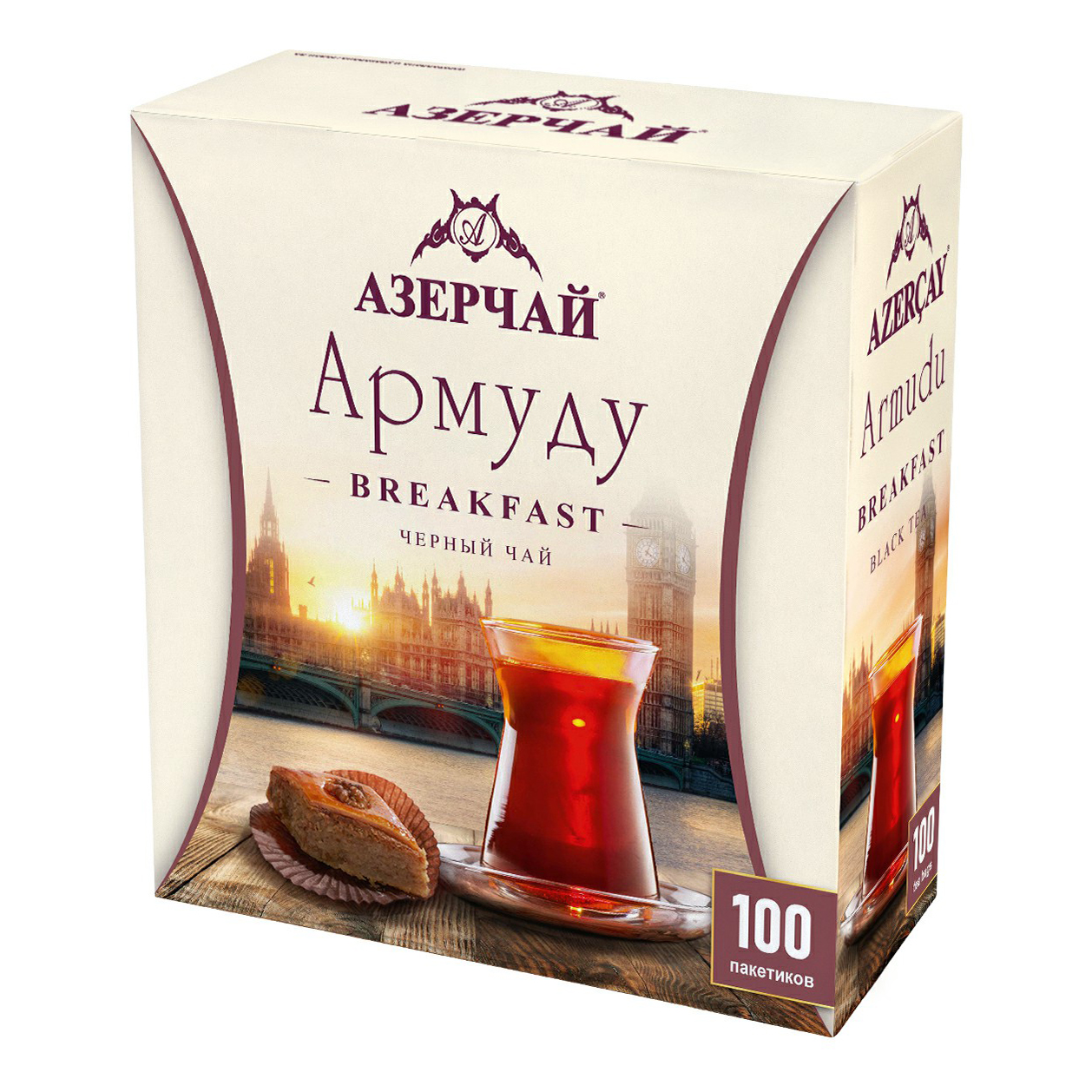 Чай черный Азерчай Армуду Breakfast в пакетиках 1,6 г х 100 шт