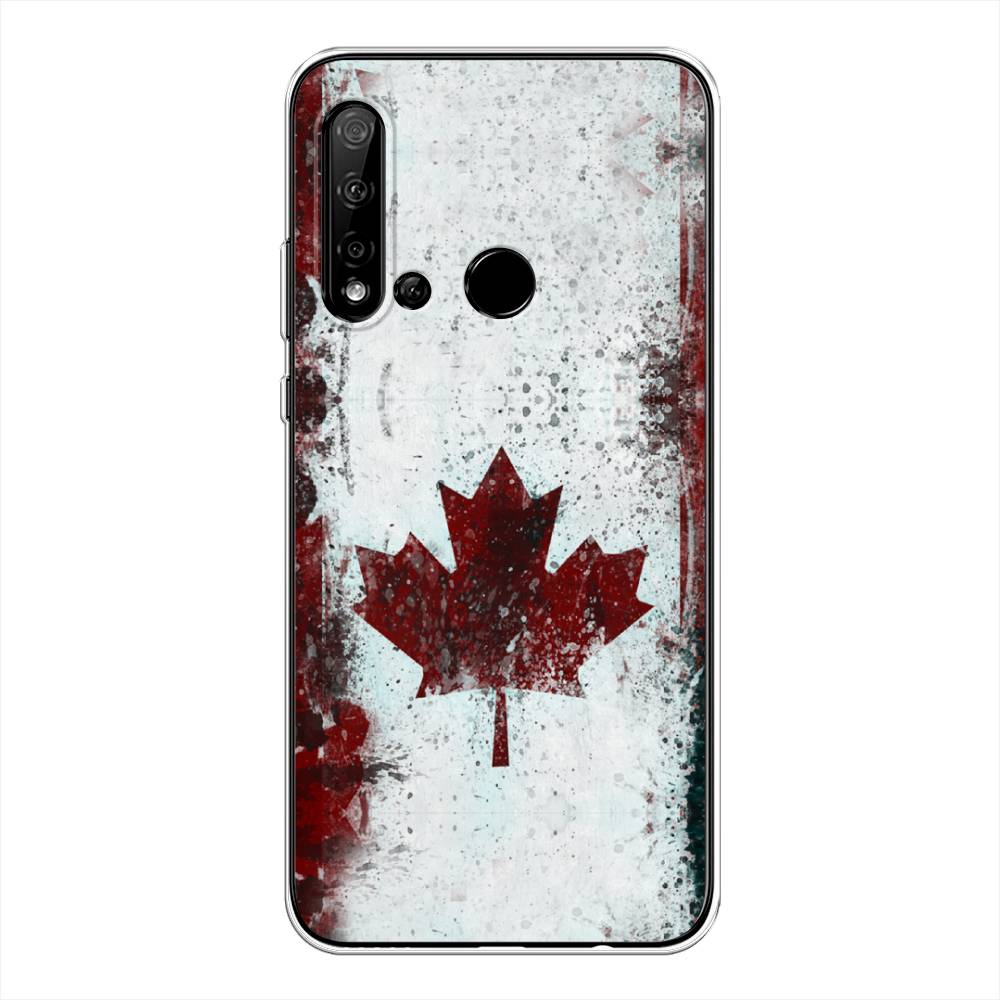 

Чехол Awog на Huawei Nova 5i "Канада", Белый;красный;черный, 69850-5
