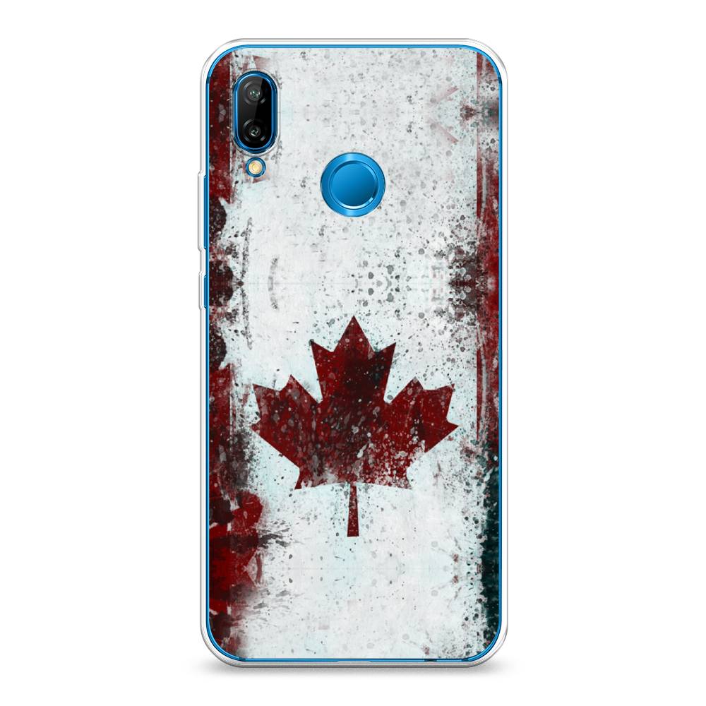 

Чехол Awog на Huawei Nova 3E "Канада", Белый;красный;черный, 65650-5