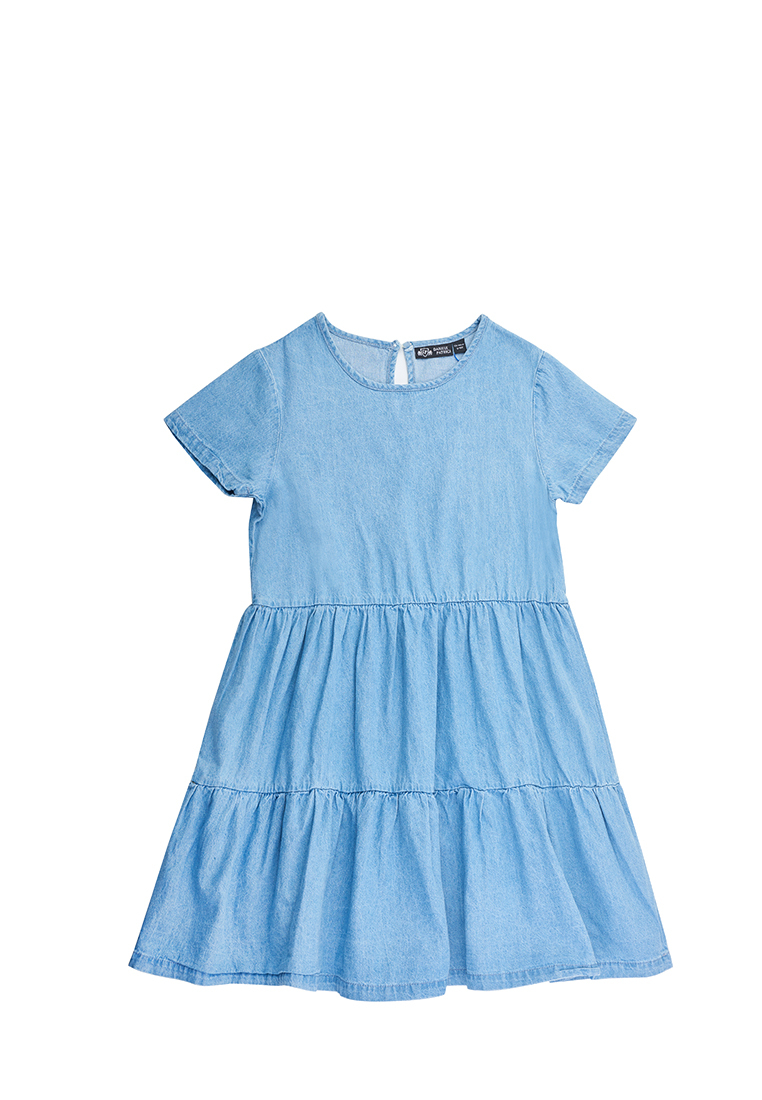 Платье из денима для девочек SS23C861 Daniele Patrici 209963 цв.синий р.10-11