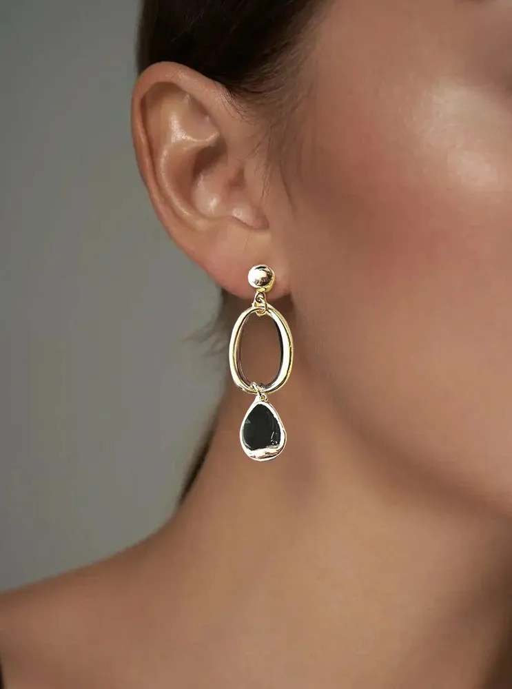 Серьги из медицинского сплава Art Decor 6620078, стекло