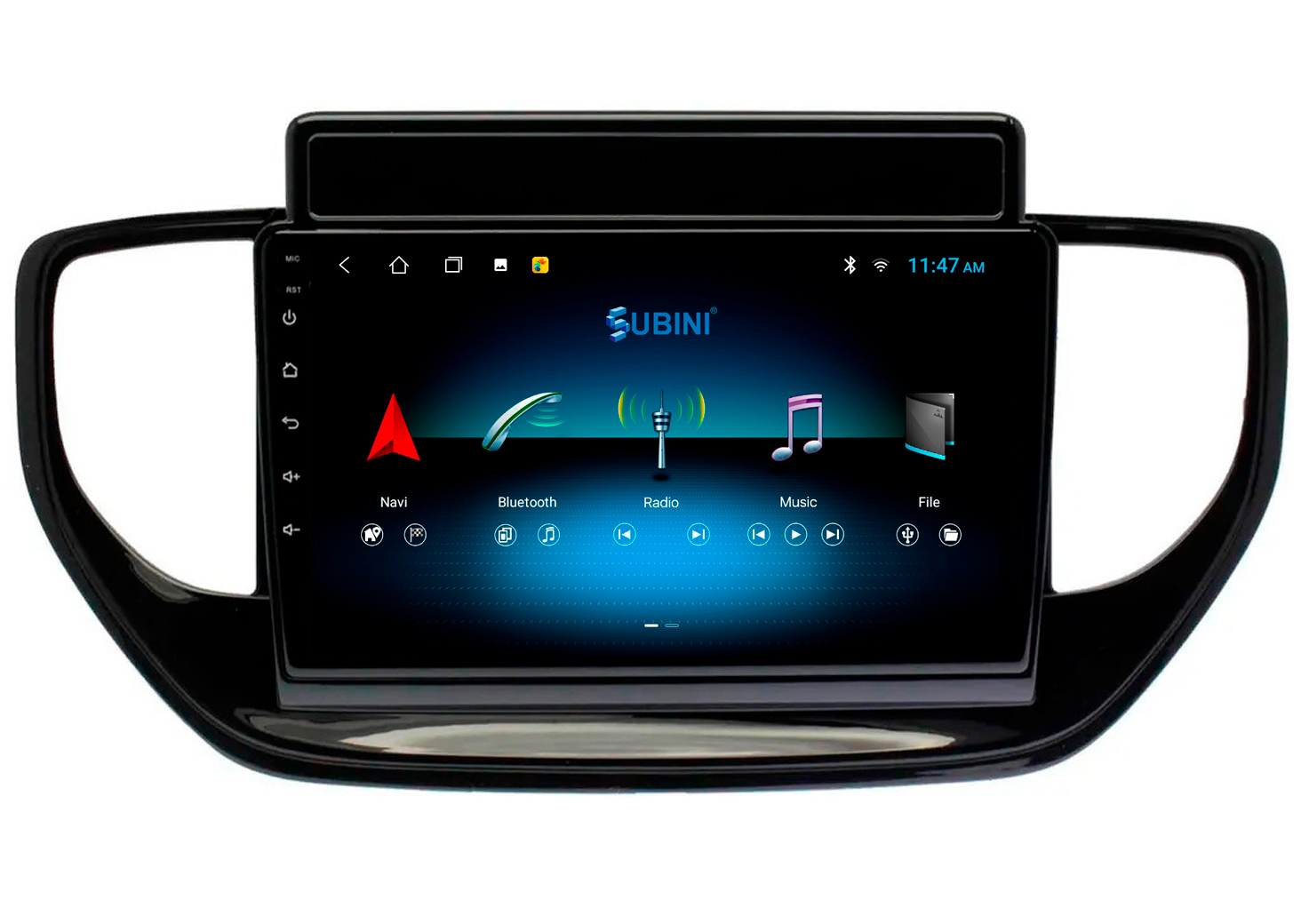 фото Автомагнитола для hyundai solaris 2020+, 2/32 гб, android 10, ips 9 дюймов, 2din, 4 ядра subini
