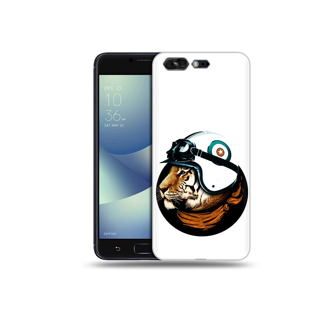 

Чехол MyPads Tocco для Asus ZenFone 4 Pro (ZS551KL) Тигр в шлеме, Прозрачный, Tocco