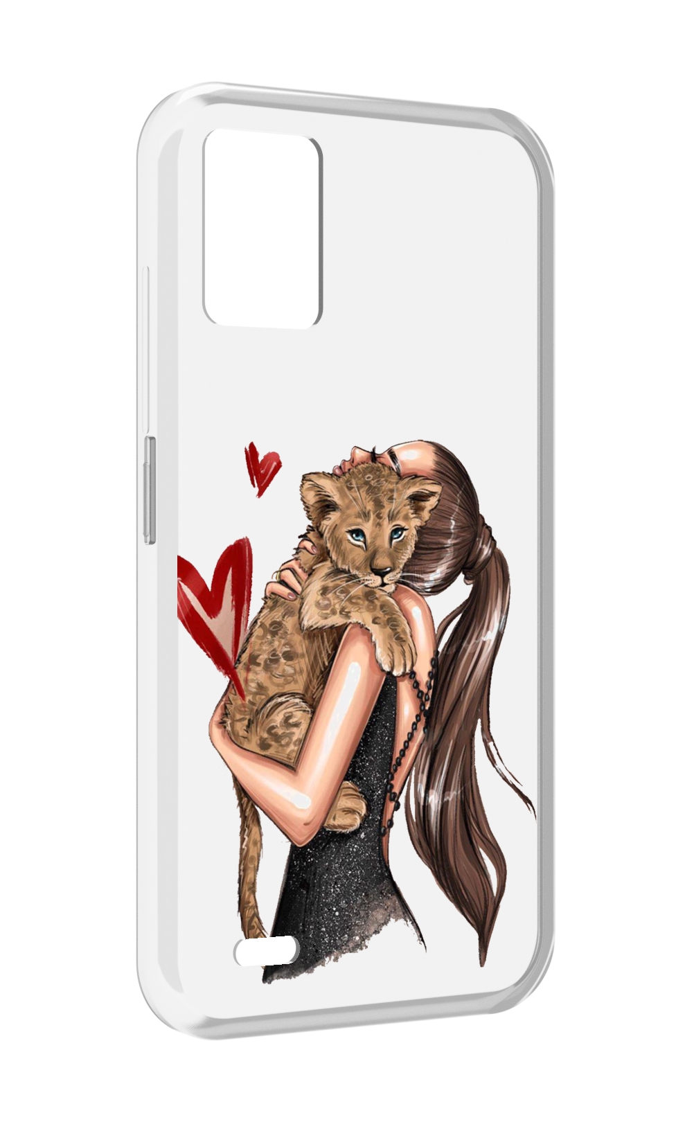 

Чехол MyPads Кошачья-любовь для UMIDIGI Bison 1, Прозрачный, Tocco