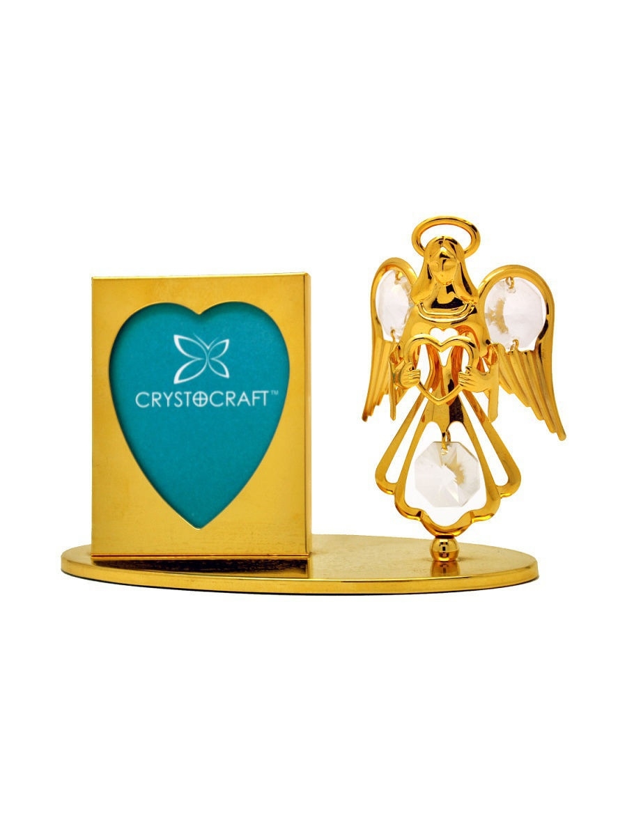 

Фоторамка Crystocraft с Ангелом, Золотистый