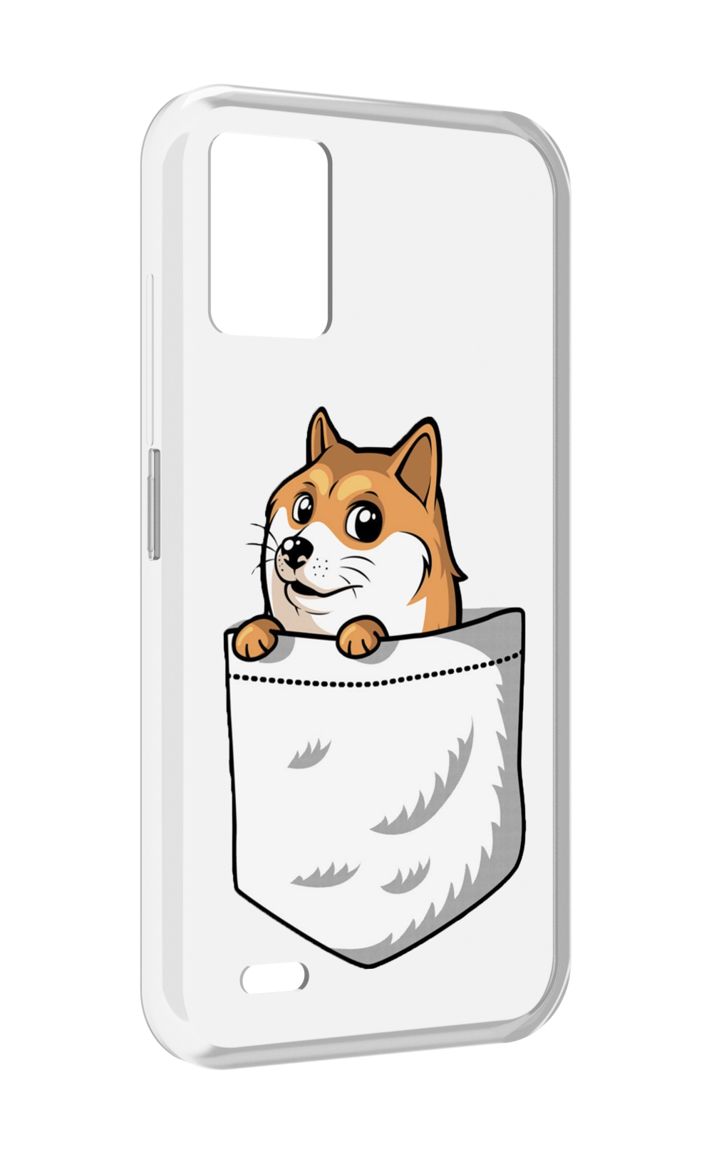 

Чехол MyPads Корги в кармане для UMIDIGI Bison 1, Прозрачный, Tocco