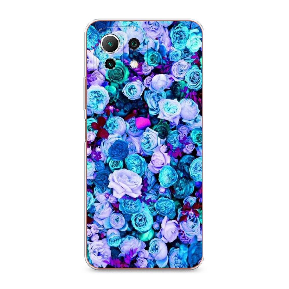 

Чехол для Xiaomi Mi 11 Lite/5G NE "Цветочный ковер", Фиолетовый, 310250-2