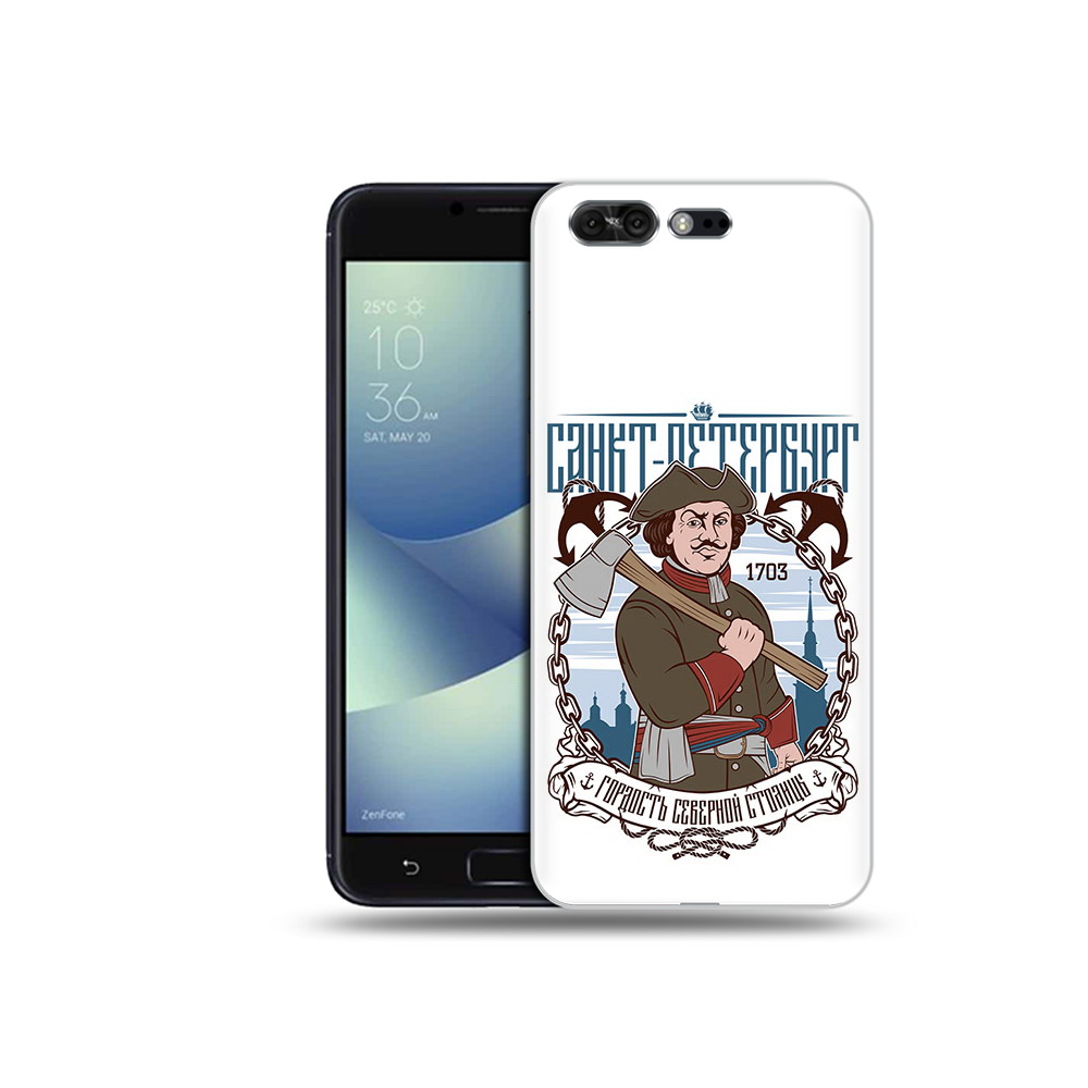 

Чехол MyPads Tocco для Asus ZenFone 4 Pro (ZS551KL) Петр первый, Прозрачный, Tocco