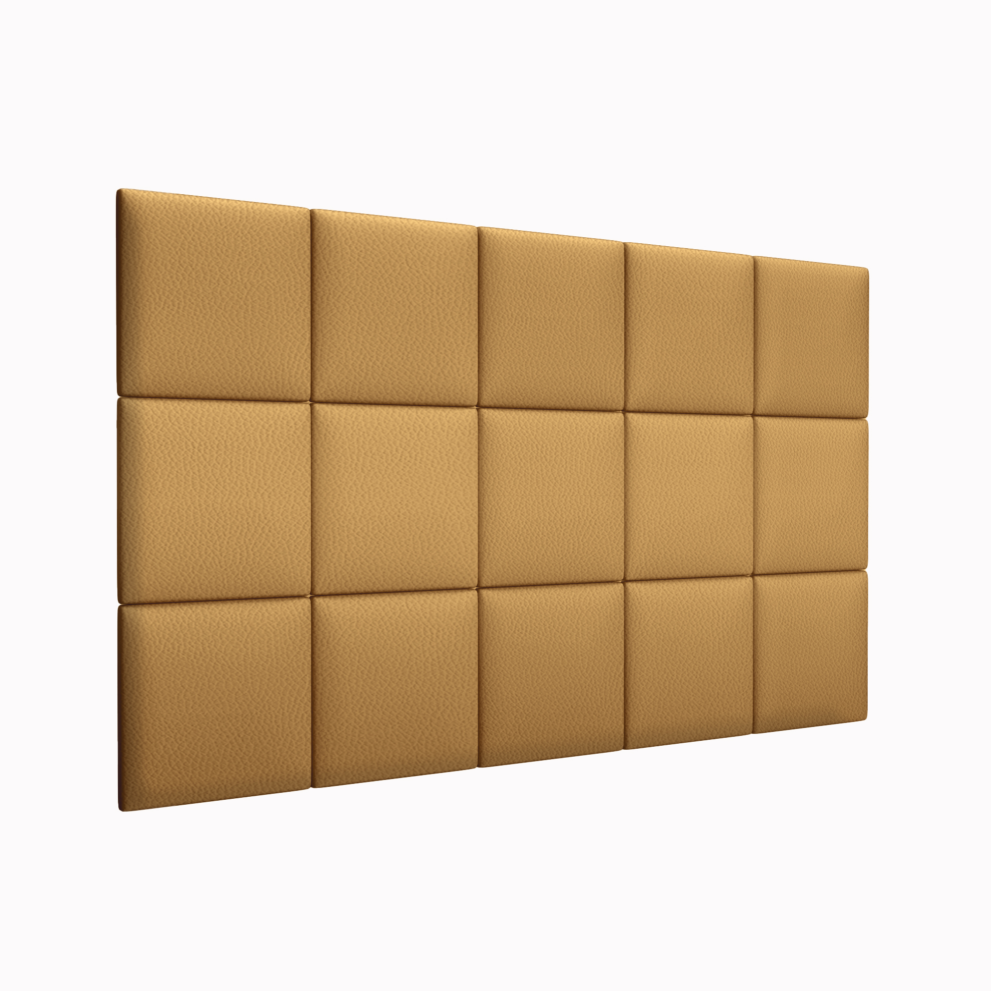 фото Мягкие стеновые панели eco leather gold 30х30 см 4 шт. tartilla