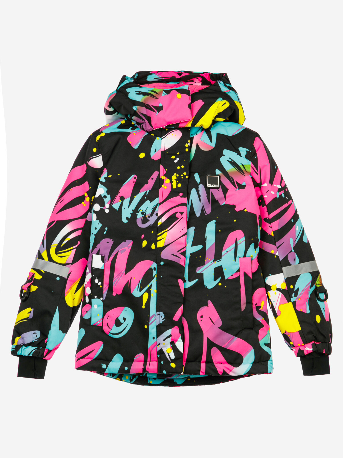 Куртка текстильная с полиуретановым покрытием для девочек PlayToday, цветной, 122