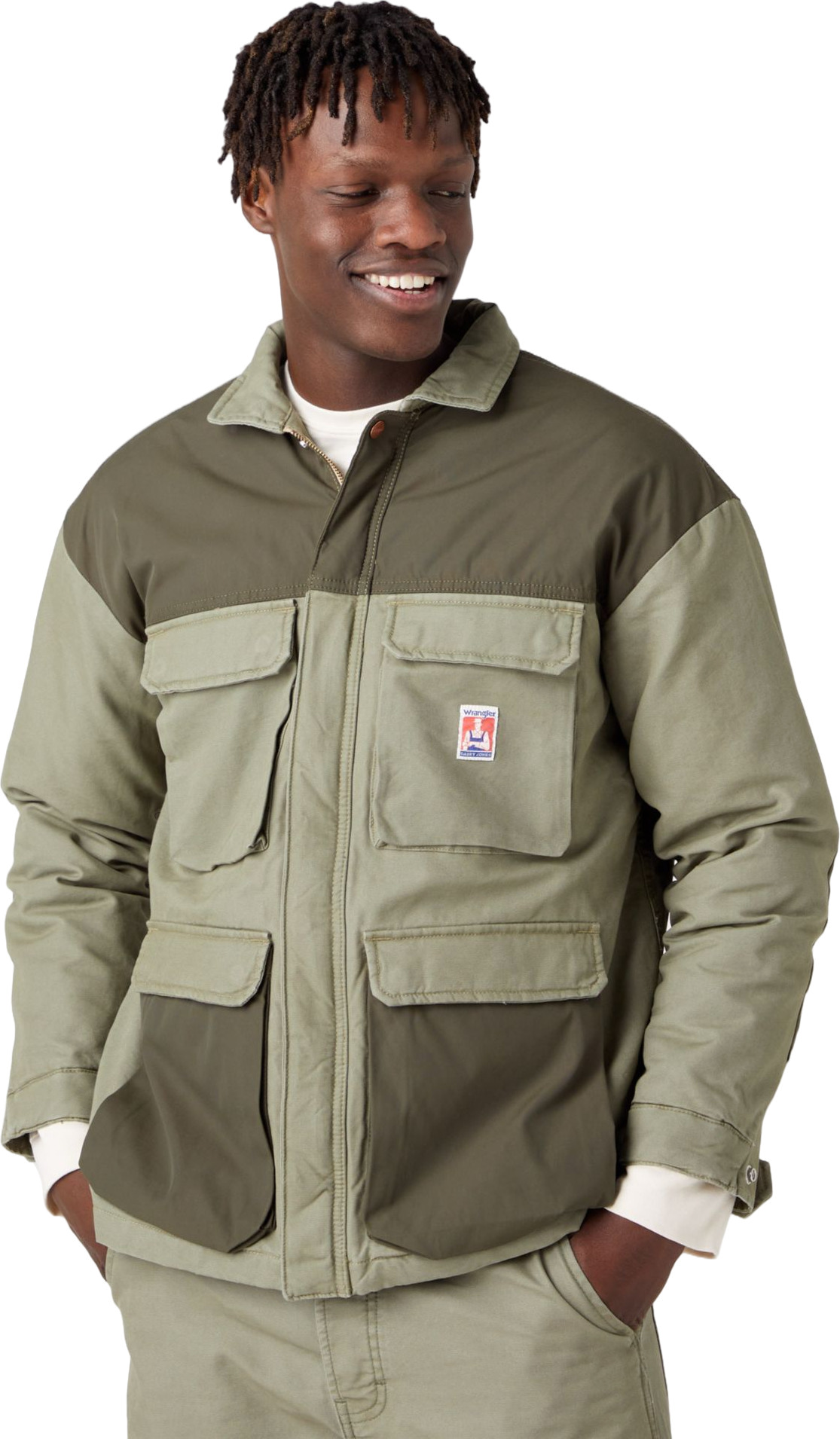 Куртка мужская Wrangler W498VHX1X зеленая S