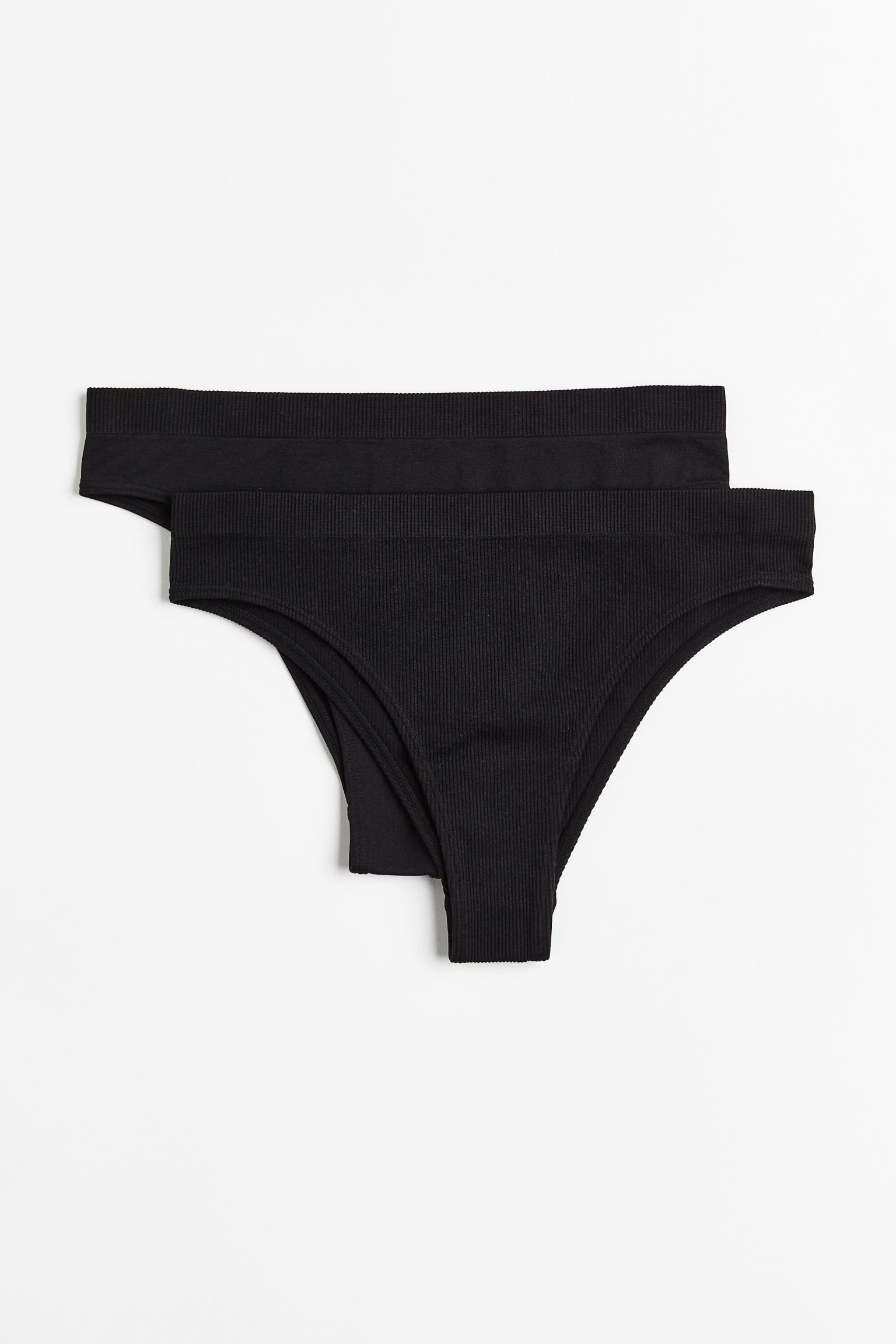 

Комплект трусов женских H&M 43 черных L, Черный, 43
