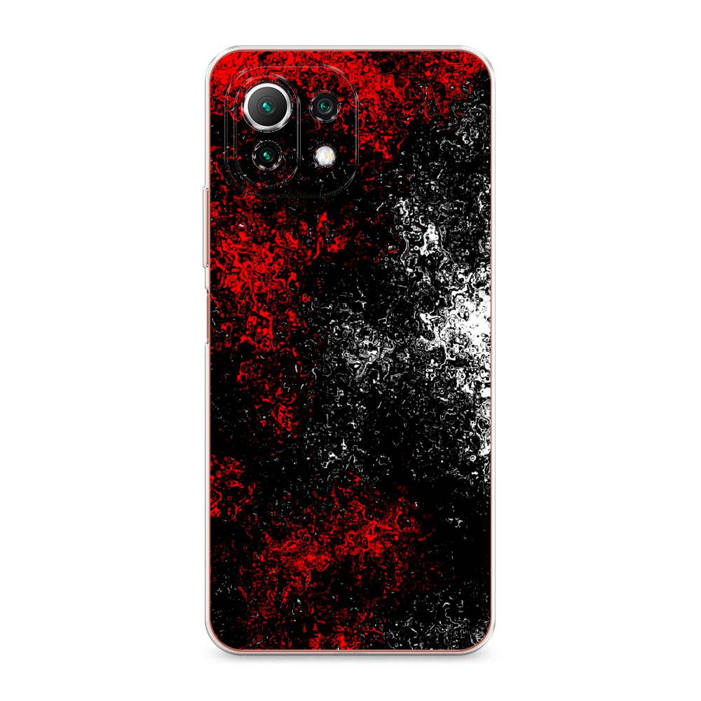 

Чехол для Xiaomi Mi 11 Lite/5G NE "Монотипия", Красный;черный;белый, 310250-3