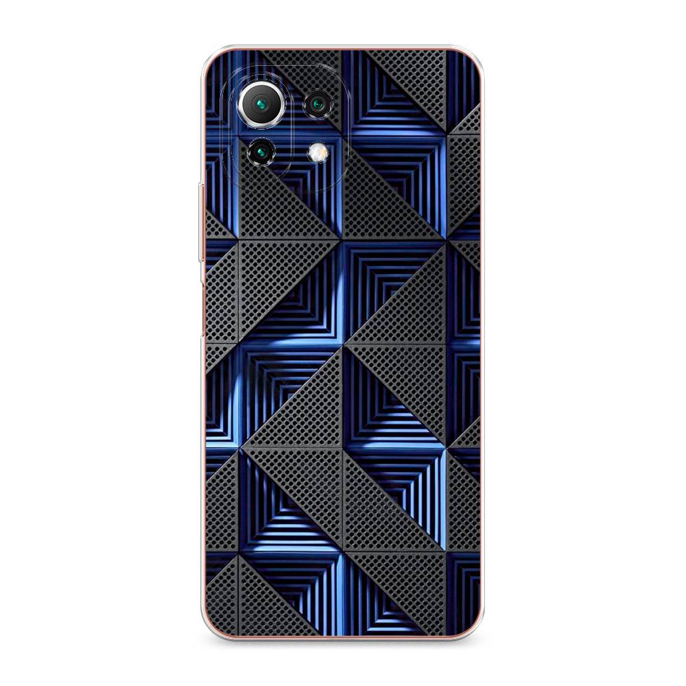

Чехол на Xiaomi Mi 11 Lite/5G NE "IBM", Серый;синий, 310250-3