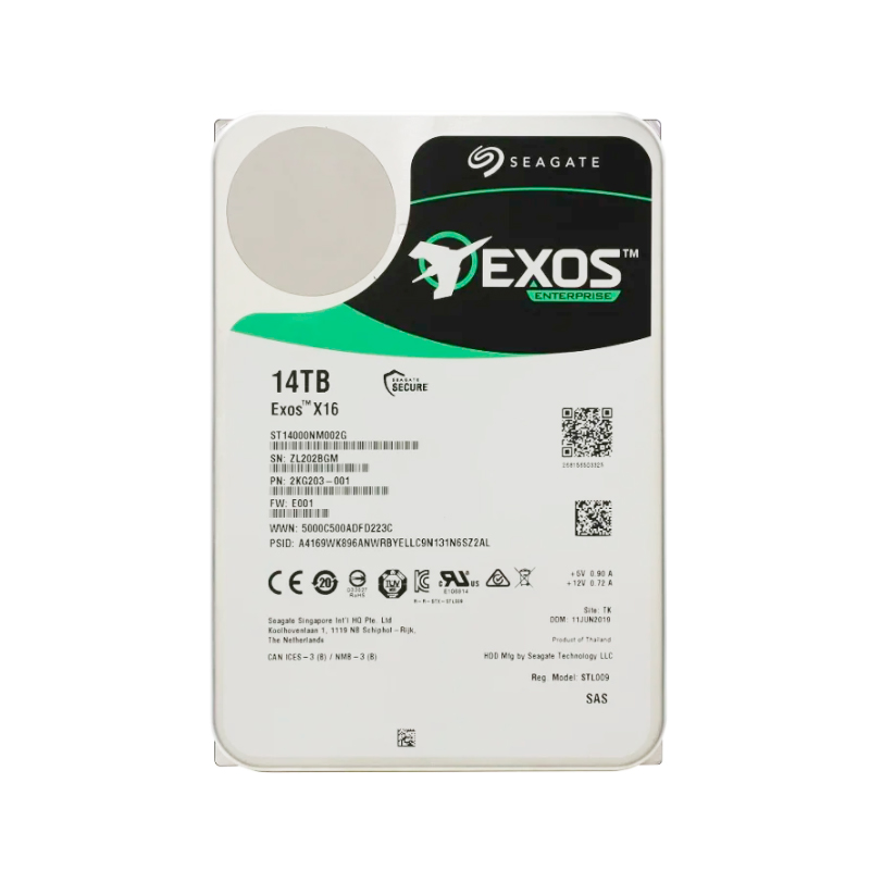 

Жесткий диск Seagate Exos X16 14ТБ (ST12000NM002G), Exos X16