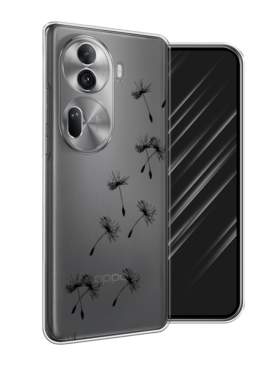 

Чехол Awog на Oppo Reno 11 Pro (Global) "Летящие одуванчики", Черный, 2515950-1