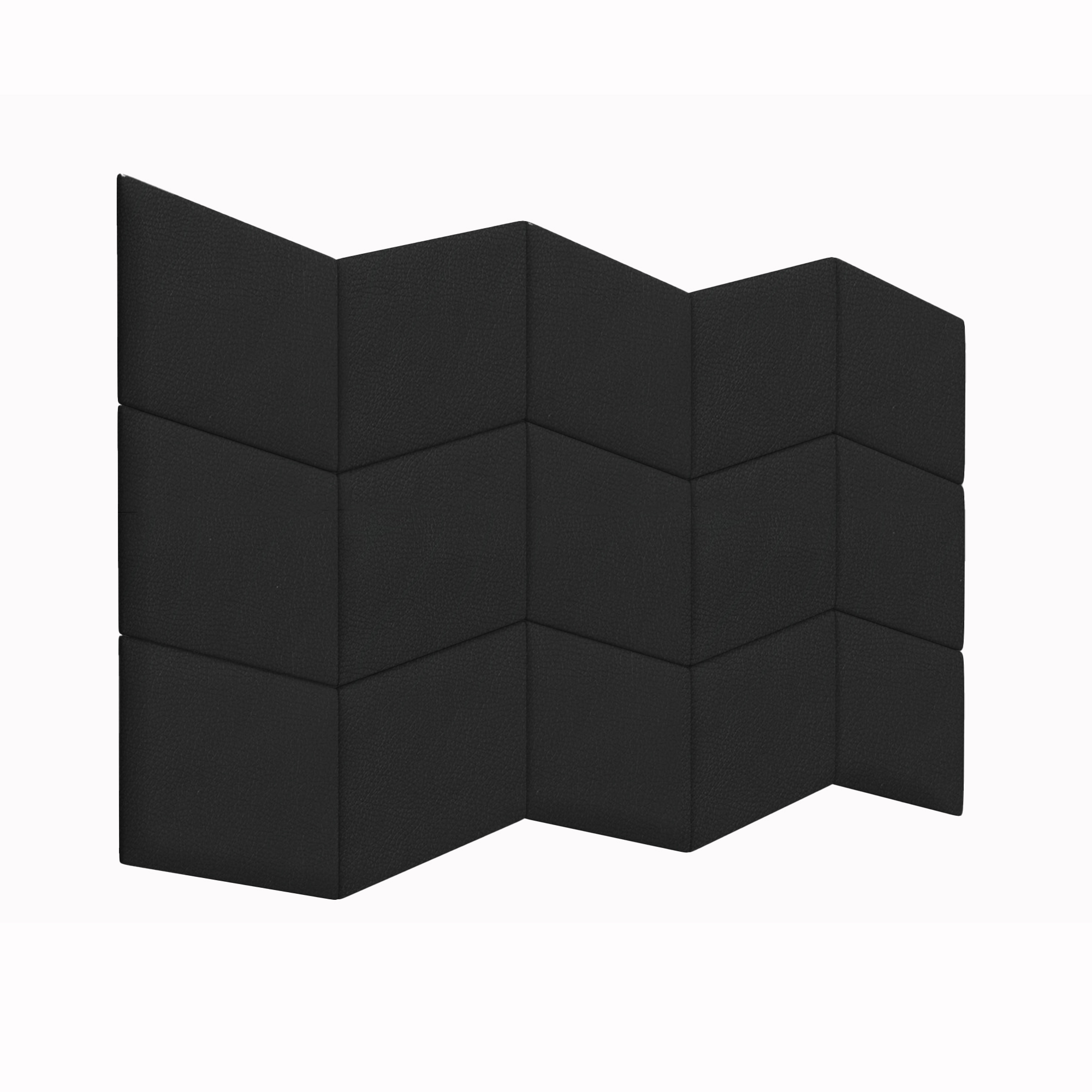 фото Мягкие стеновые панели eco leather black 30х45pl см 2 шт. tartilla