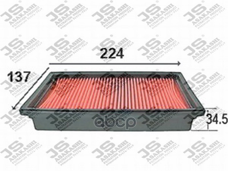 

Фильтр Воздушный A857j JS Asakashi арт. A857J