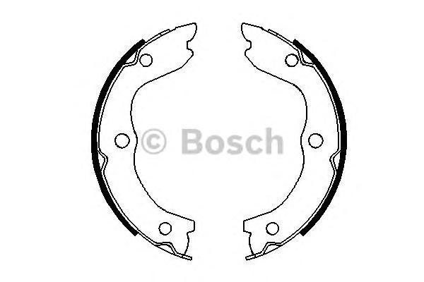

Комплект тормозных колодок BOSCH 0986487698