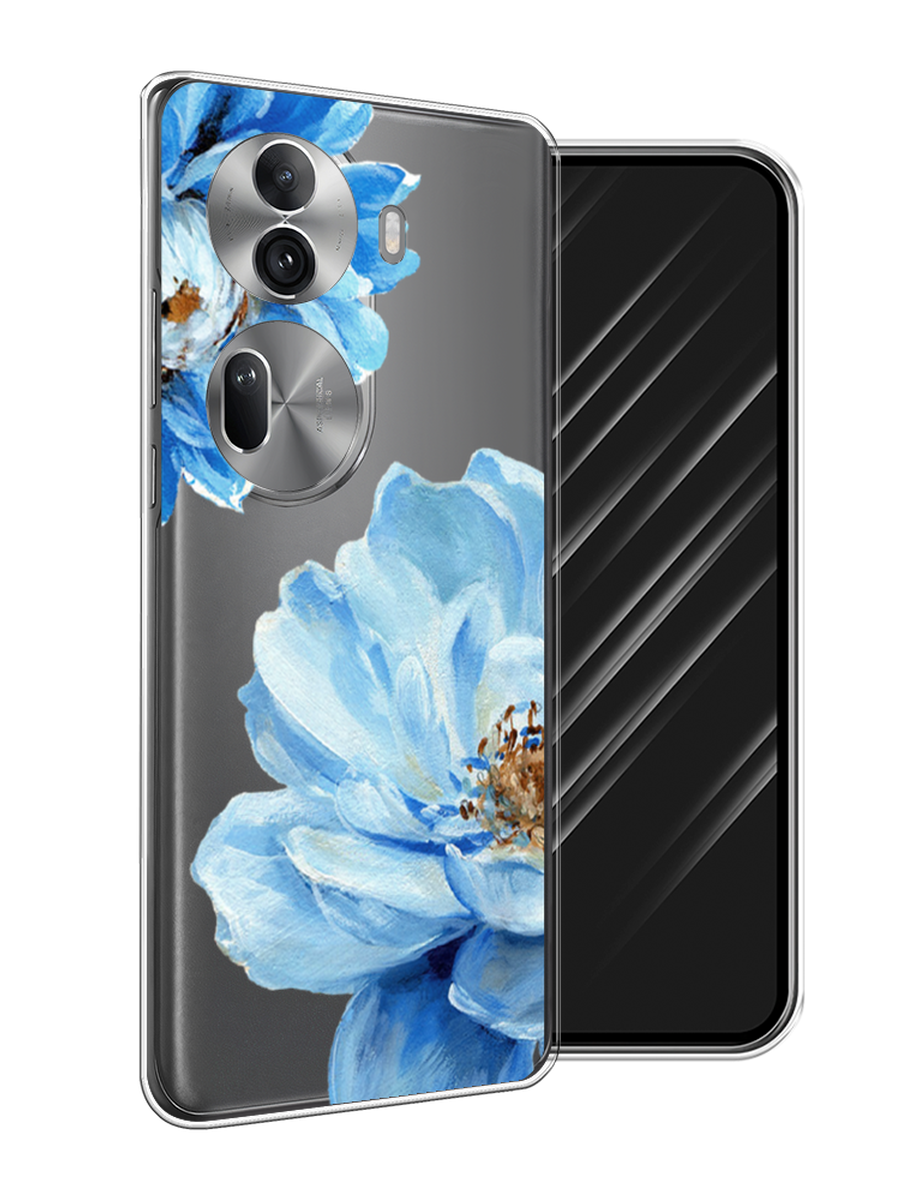 

Чехол Awog на Oppo Reno 11 Pro (Global) "Голубые клематисы", Голубой, 2515950-1