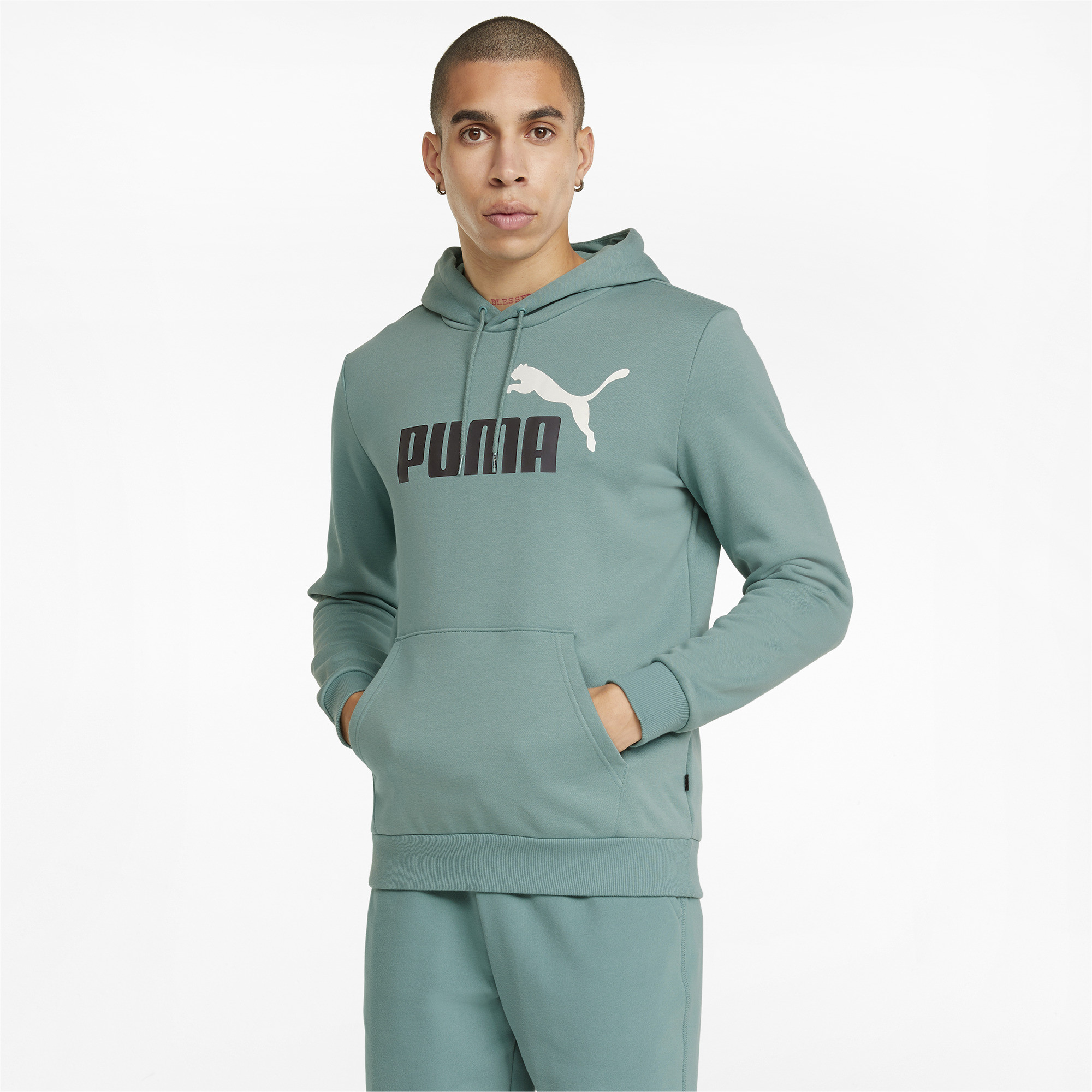 

Худи мужское PUMA 58676450 зеленое S, 58676450