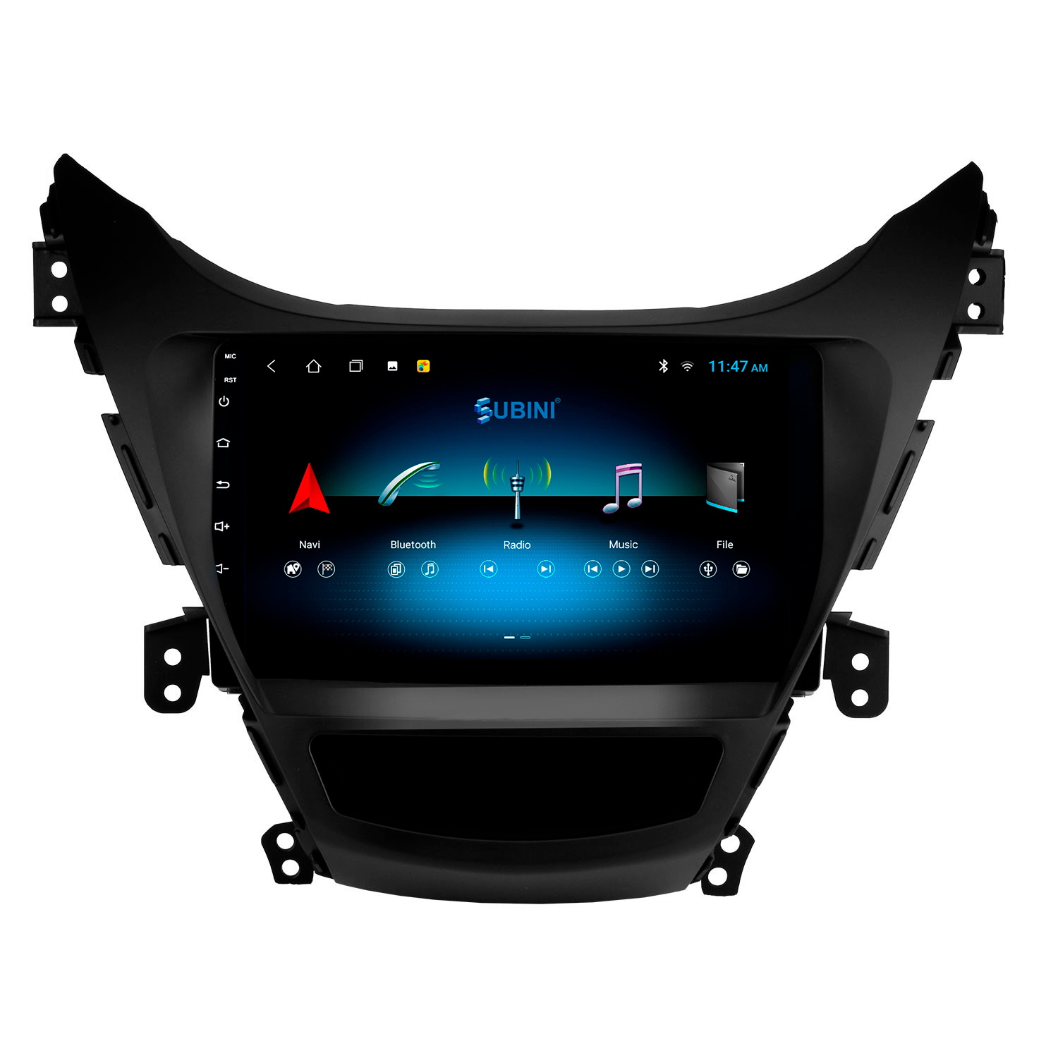 фото Автомагнитола для hyundai elantra(md), avante(md) 2010-2013, 2/32 гб, android 10, 4 ядра subini