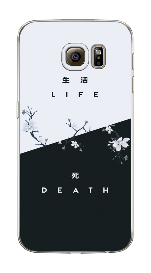 

Чехол Awog на Samsung Galaxy S6 edge "Life and death", Черный;серый, 24450-7