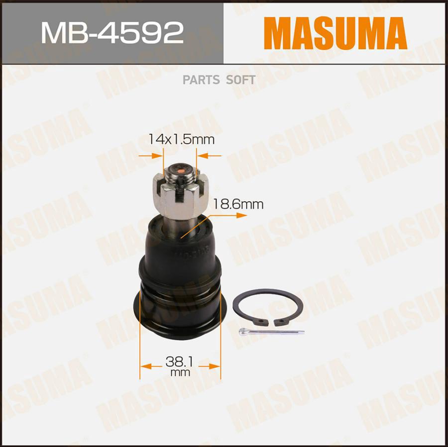

MASUMA 'MB4592 Шаровая опора NISSAN ALMERA N16 00->/PRIMERA (P10/P11) 90-> 1шт