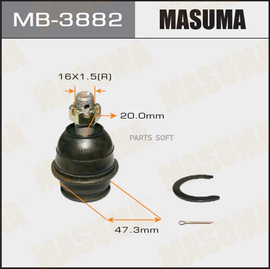 

Опора шаровая Toyota Fortuner/Hilux VII/Hilux VIII 05>15 Masuma MB3882