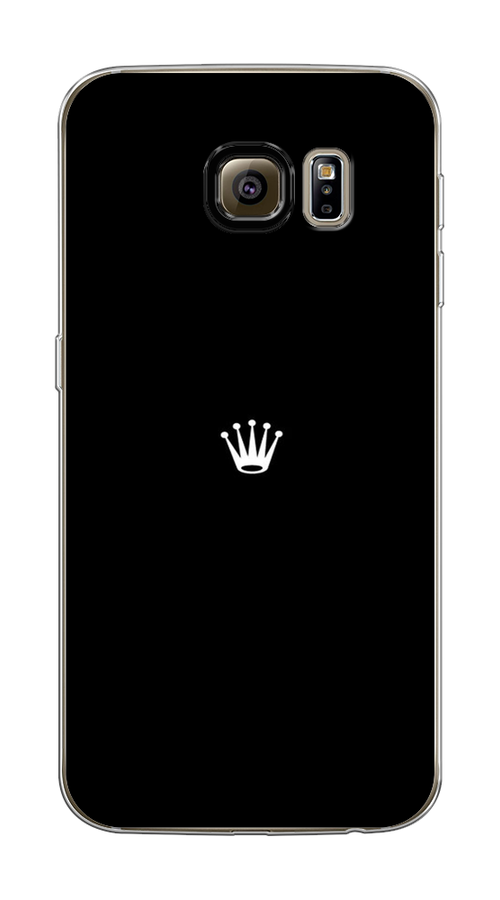 

Чехол Awog на Samsung Galaxy S6 edge "Белая корона на черном фоне", Черный, 24450-7