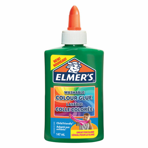 Клей канцелярский Elmers 147 мл. зеленый