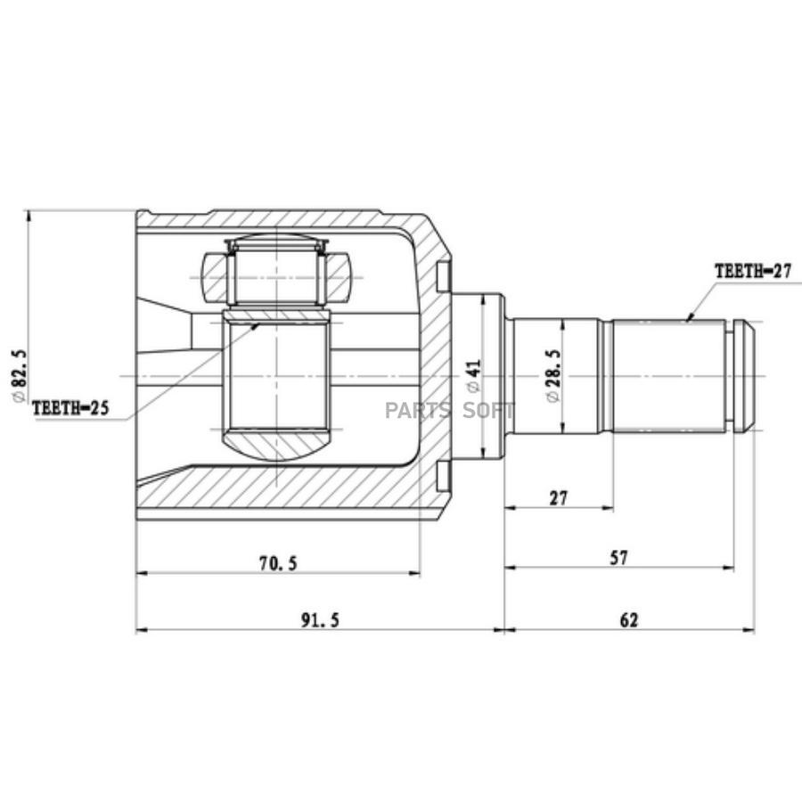 

Шрус Z87809R Zikmar
