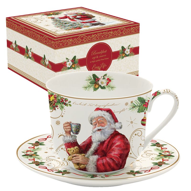 

Набор для завтрака (чашка и блюдце) Magic Christmas в подарочной упаковке