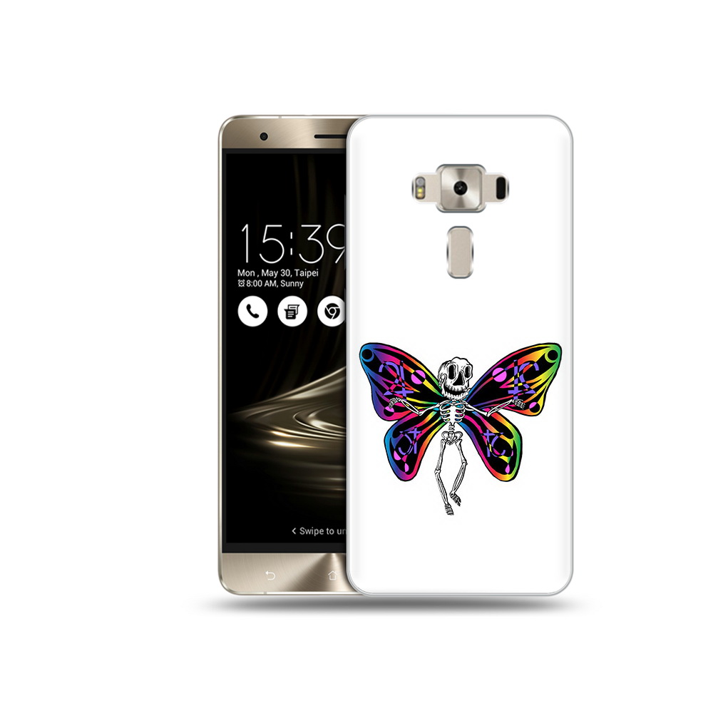 Чехол MyPads Tocco для Asus ZenFone 3 эффект бабочки