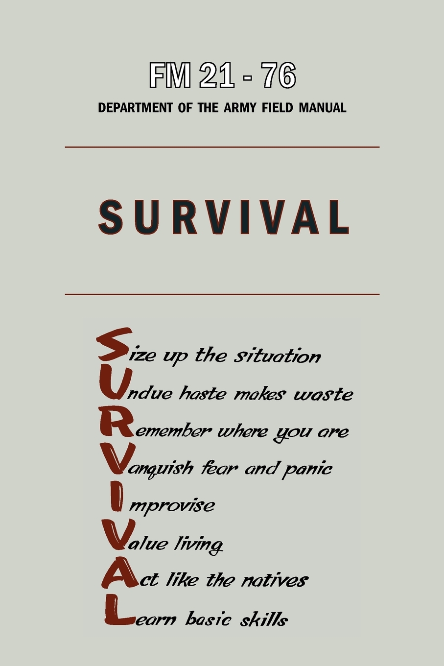 

U.S. Army Survival Manual FM 21-76