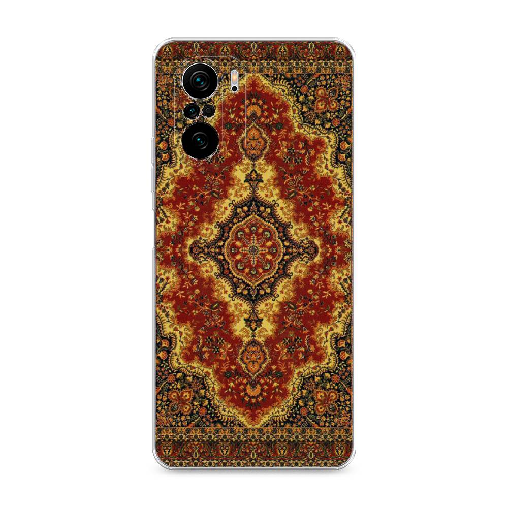 

Чехол на Xiaomi Poco F3 "Ковер", Коричневый;золотистый;красный, 310150-3