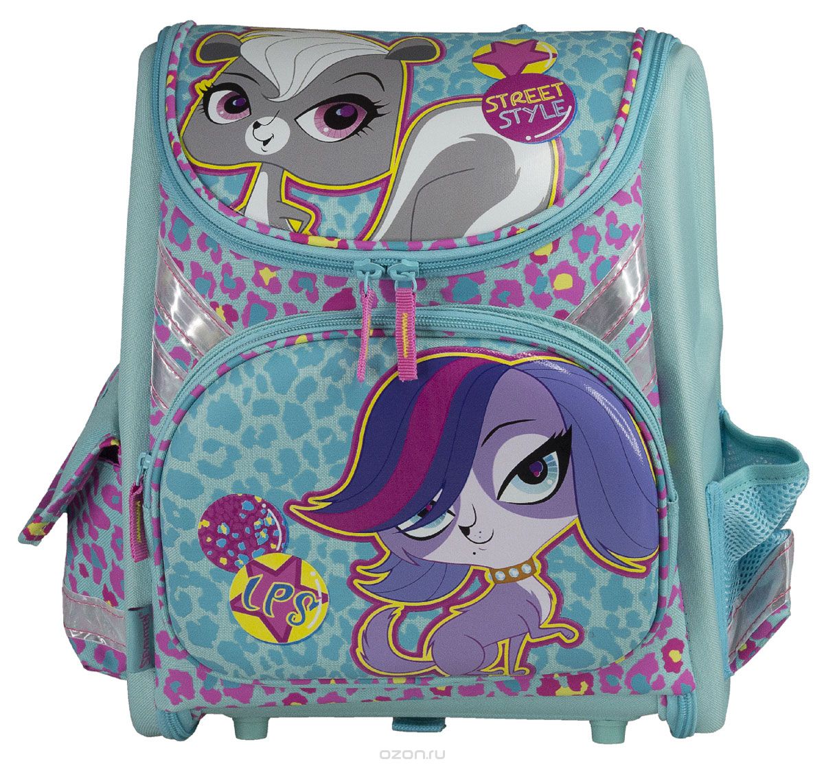 Ранец школьный Littlest Pet Shop Kinderline , цвет: бирюзовый рюкзак школьный из текстиля на молнии 3 кармана бирюзовый