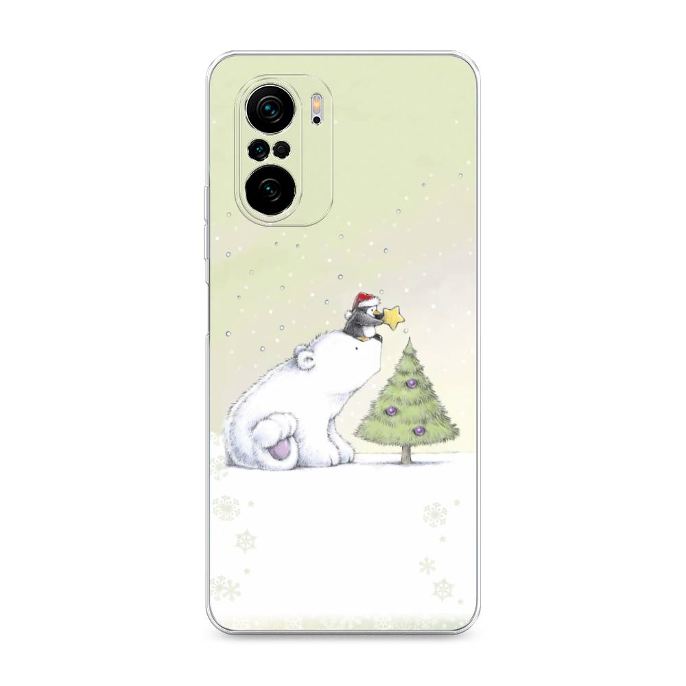 

Чехол для Xiaomi Poco F3/Redmi K40/Mi 11i "Украшение елки", Белый;бежевый, 310150-5