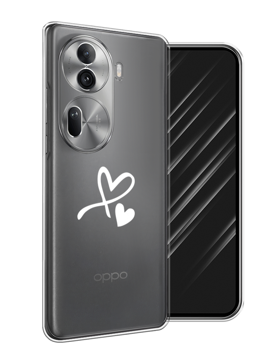 

Чехол Awog на Oppo Reno 11 Pro (Global) "Сердечко минимализм", Белый, 2515950-1