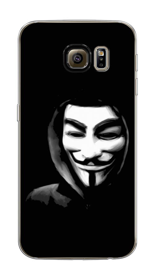 

Чехол Awog на Samsung Galaxy S6 edge "Анонимус", Черный;серый;белый, 24450-5