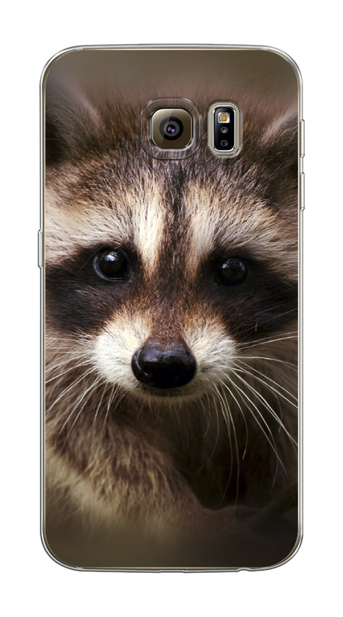 

Чехол Awog на Samsung Galaxy S6 edge "Енот", Коричневый, 24450-1