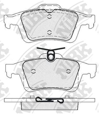 

Тормозные колодки NiBK задние для Ford Focus 2/Mazda 3/Opel Vectra C/Volvo S40 PN2702