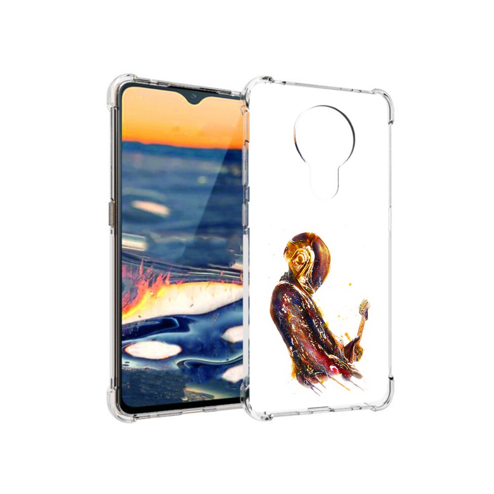 

Чехол MyPads Tocco для Nokia 5.3 космо-музыкант (PT227052.106.393), Прозрачный, Tocco