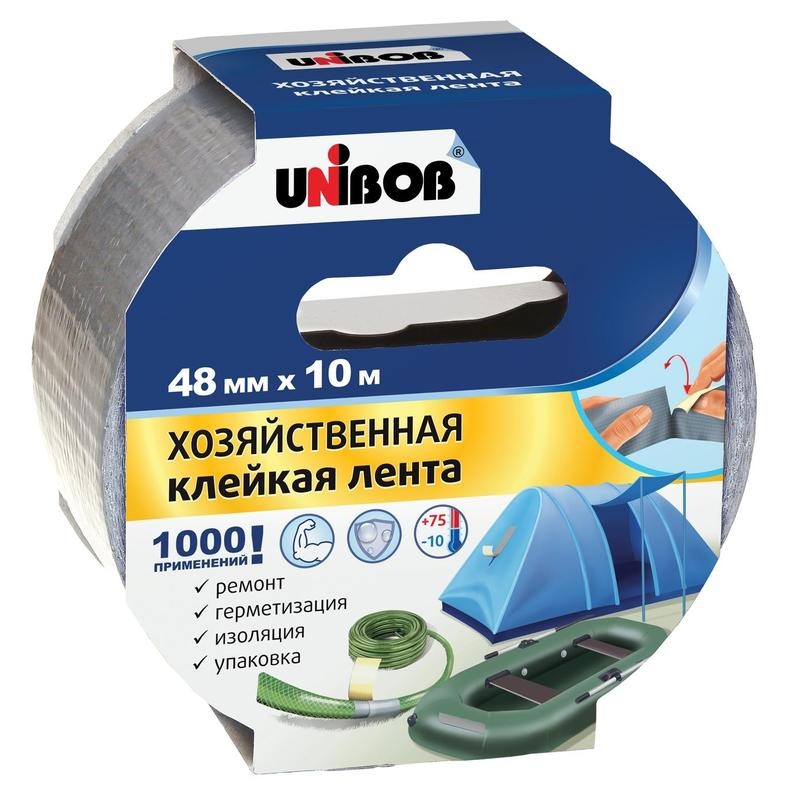 Клейкая лента Unibob армированная 48мм x 10м 170мкм серая 36шт 100058743317 серый