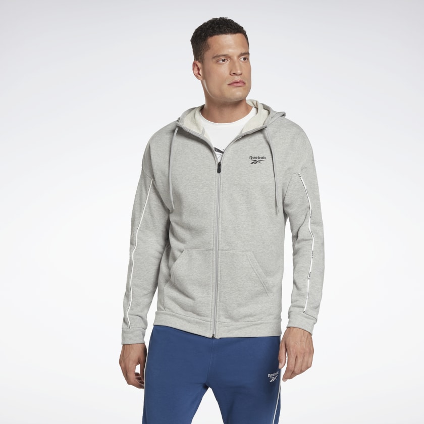 фото Толстовка мужская reebok ha9017 серая 3xl